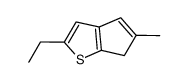 2-ethyl-5-methyl-6H-cyclopenta[b]thiophene Structure