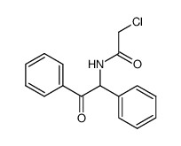 2-chloro-N-(2-oxo-1,2-diphenylethyl)acetamide Structure