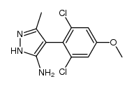 4-(2,6-dichloro-4-methoxy-phenyl)-5-methyl-2H-pyrazol-3-ylamine Structure