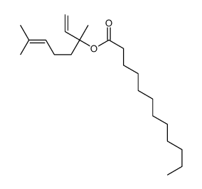 3,7-dimethylocta-1,6-dien-3-yl dodecanoate Structure