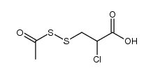 3-(acetyldisulfanyl)-2-chloropropanoic acid Structure