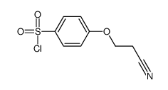 Benzenesulfonyl chloride, 4-(2-cyanoethoxy)- (9CI) structure