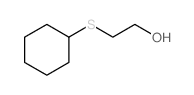 2-cyclohexylsulfanylethanol结构式