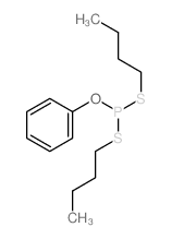 bis(butylsulfanyl)-phenoxy-phosphane structure