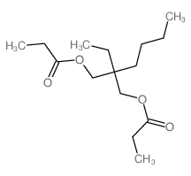 [2-ethyl-2-(propanoyloxymethyl)hexyl] propanoate Structure