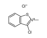 3-Chlor-2-methyl-1,2-benzisothiazoliumchlorid结构式