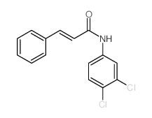 N-(3,4-dichlorophenyl)-3-phenyl-prop-2-enamide结构式