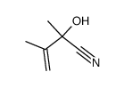 3-Hydroxy-3-cyan-2-methyl-but-1-en Structure