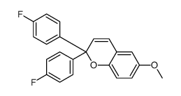 2,2-bis(4-fluorophenyl)-6-methoxychromene结构式