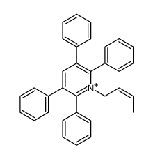 1-but-2-enyl-2,3,5,6-tetraphenylpyridin-1-ium Structure