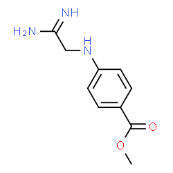 Benzoic acid, 4-[(2-amino-2-iminoethyl)amino]-, methyl ester (9CI)结构式