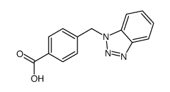 4-(1H-Benzotriazol-1-ylmethyl)benzoic acid Structure