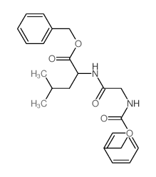 benzyl 4-methyl-2-[(2-phenylmethoxycarbonylaminoacetyl)amino]pentanoate structure