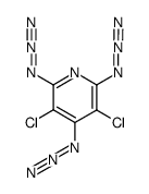 2,4,6-triazido-3,5-dichloropyridine结构式