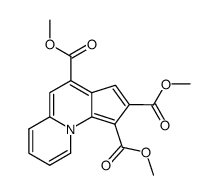 Cyclopenta[c]chinolizin-1,2,4-tricarbonsaeure-trimethylester Structure