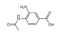 4-Acetylamino-3-aminobenzoic acid结构式