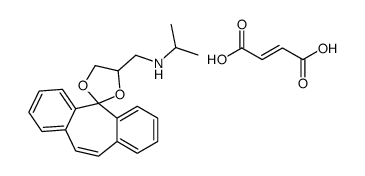 (Z)-but-2-enedioic acid,N-(spiro[1,3-dioxolane-2,11'-dibenzo[1,2-a:1',2'-e][7]annulene]-4-ylmethyl)propan-2-amine结构式