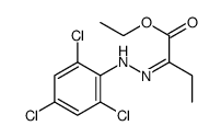 ethyl 2-[(2,4,6-trichlorophenyl)hydrazinylidene]butanoate Structure