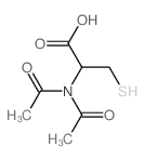 2-(diacetylamino)-3-sulfanyl-propanoic acid结构式