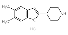 Piperidine,4-(5,6-dimethyl-2-benzofuranyl)-, hydrochloride (1:1)结构式