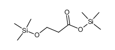 3-[(Trimethylsilyl)oxy]propionic acid trimethylsilyl ester结构式