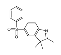 2,3,3-trimethyl-5-(phenylsulphonyl)-3H-indole structure