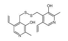 5-ethenyl-4-[[(5-ethenyl-3-hydroxy-2-methylpyridin-4-yl)methyldisulfanyl]methyl]-2-methylpyridin-3-ol Structure