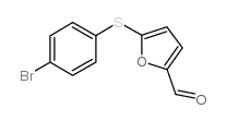 5-[(4-BROMOPHENYL)SULFANYL]-2-FURALDEHYDE结构式