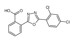 2-[5-(2,4-dichlorophenyl)-1,3,4-oxadiazol-2-yl]benzoic acid结构式