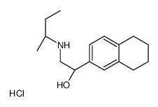 [(2S)-butan-2-yl]-[(2S)-2-hydroxy-2-(5,6,7,8-tetrahydronaphthalen-2-yl)ethyl]azanium,chloride Structure