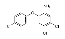 4,5-Dichloro-2-(4-chlorophenoxy)aniline structure