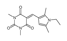 2,4,6(1H,3H,5H)-Pyrimidinetrione,5-[(1-ethyl-2,5-dimethyl-1H-pyrrol-3-yl)methylene]-1,3-dimethyl-(9CI) picture