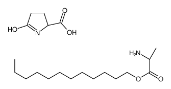 5-oxo-DL-proline, compound with dodecyl DL-alaninate (1:1) Structure