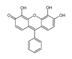 4,5,6-trihydroxy-9-phenyl-xanthen-3-one Structure