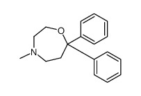 4-methyl-7,7-diphenyl-1,4-oxazepane结构式