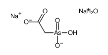 disodium,2-[hydroxy(oxido)arsoryl]acetate,hydrate结构式