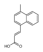 (E)-3-(4-methylnaphthalen-1-yl)acrylic acid结构式