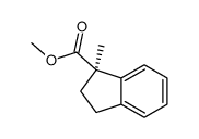 methyl (1R)-1-methyl-2,3-dihydroindene-1-carboxylate结构式