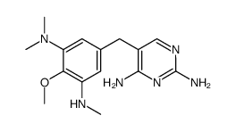 5-(3-dimethylamino-4-methoxy-5-methylamino-benzyl)-pyrimidine-2,4-diamine结构式