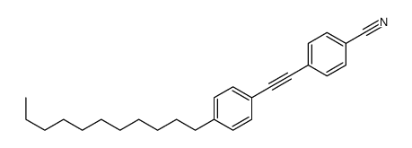 4-[2-(4-undecylphenyl)ethynyl]benzonitrile结构式