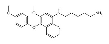 N'-[6-methoxy-5-(4-methoxyphenoxy)quinolin-8-yl]pentane-1,5-diamine Structure