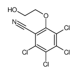 2,3,4,5-tetrachloro-6-(2-hydroxyethoxy)benzonitrile Structure