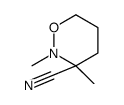 2,3-dimethyloxazinane-3-carbonitrile Structure