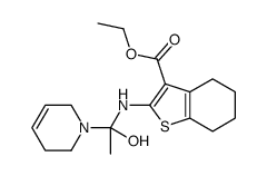 ethyl 2-[[1-(3,6-dihydro-2H-pyridin-1-yl)-1-hydroxyethyl]amino]-4,5,6,7-tetrahydro-1-benzothiophene-3-carboxylate picture