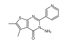 3-amino-5,6-dimethyl-2-pyridin-3-ylthieno[2,3-d]pyrimidin-4-one Structure