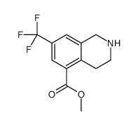 methyl 7-(trifluoromethyl)-1,2,3,4-tetrahydroisoquinoline-5-carboxylate Structure