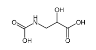 3-(carboxyamino)-2-hydroxypropanoic acid Structure