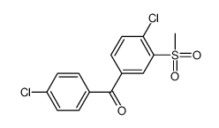 (4-chloro-3-methylsulfonylphenyl)-(4-chlorophenyl)methanone Structure