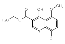 8-氯-4-羟基-5-甲氧基喹啉-3-羧酸乙酯结构式