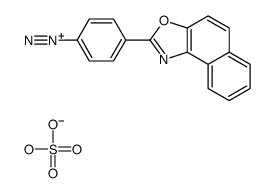 4-benzo[e][1,3]benzoxazol-2-ylbenzenediazonium,hydrogen sulfate结构式